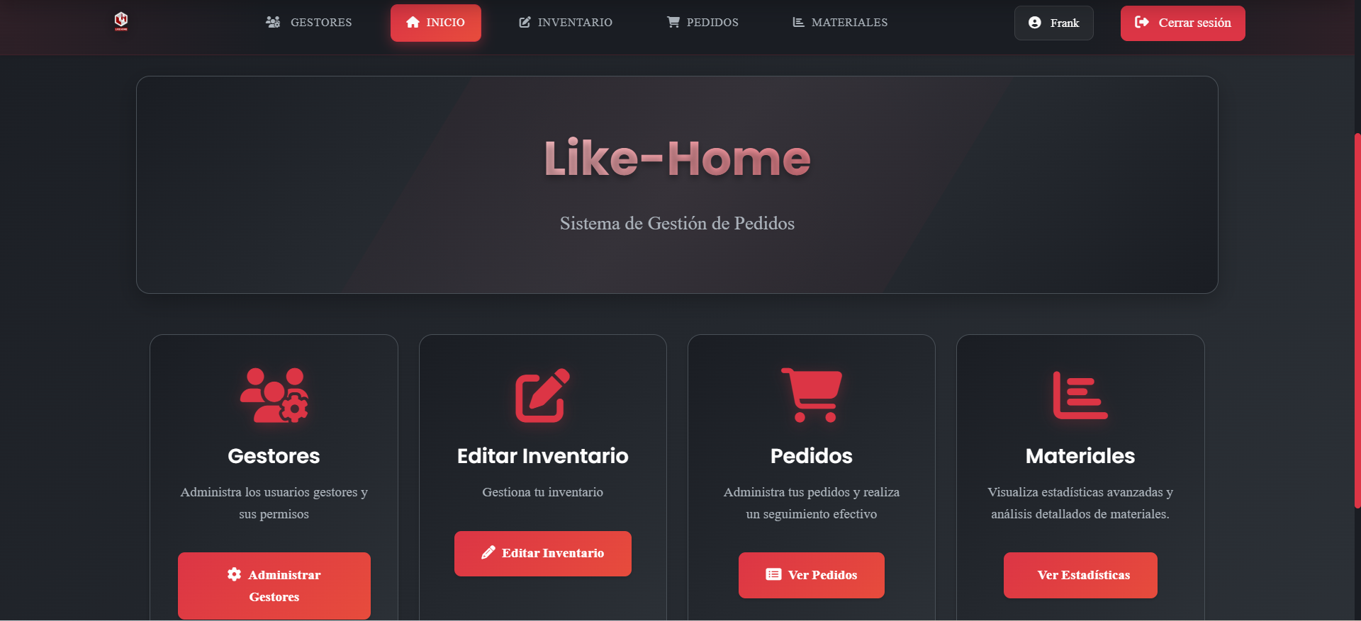 Gestor de Pedidos Like-Home
